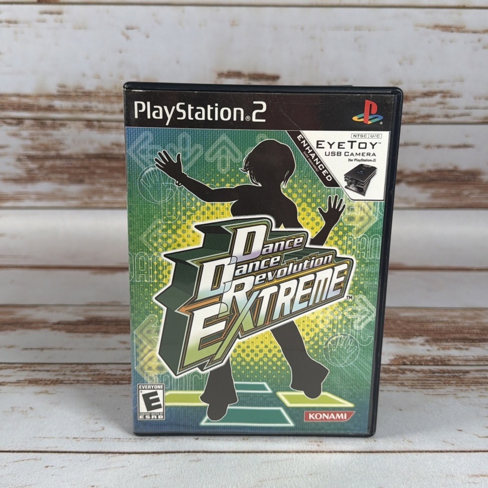 Dance Dance Revolution Extreme PS2 Complete CIB Tested Working Konami DDR